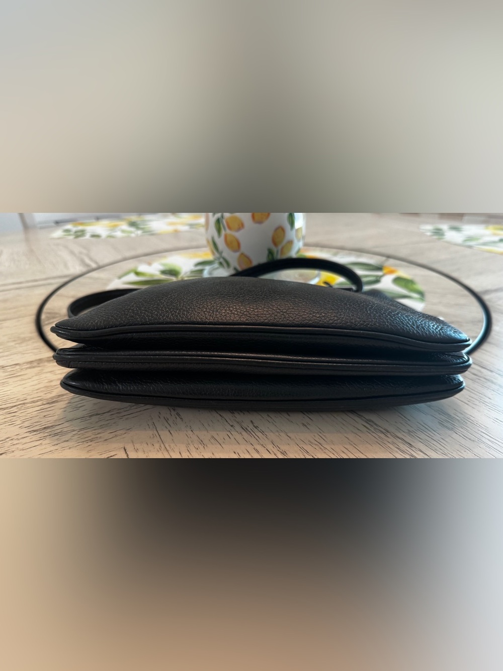 Kate Spade New York Black Pebbled Leather Crossbody Bag Adjustable Strap - Picture 8 of 16